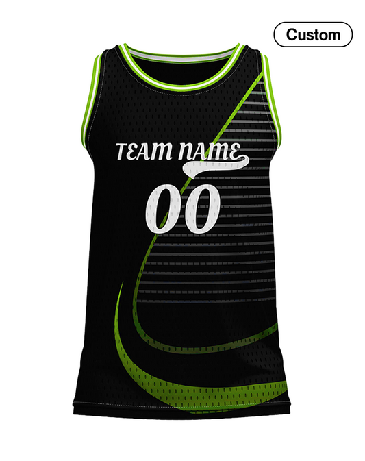 Custom Basketball Tank Top – Abstract Accent – Personalized Jersey