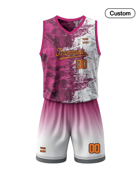 Custom Basketball Uniform – Two-Color Gradient – Personalized Uniform