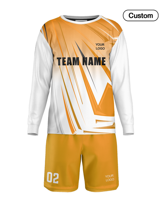 Custom Soccer Goalkeeper Uniform - Abstract Design - Personalized