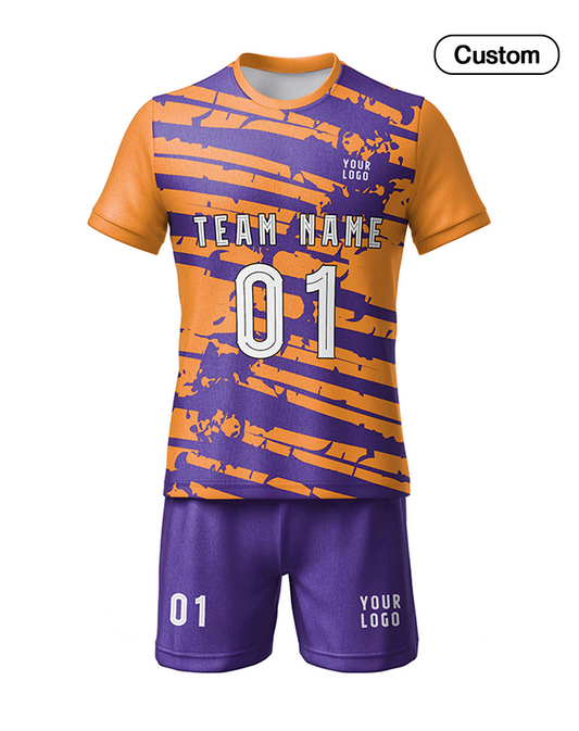Custom Soccer Uniform - Duotone Splash Design - Personalized Kit