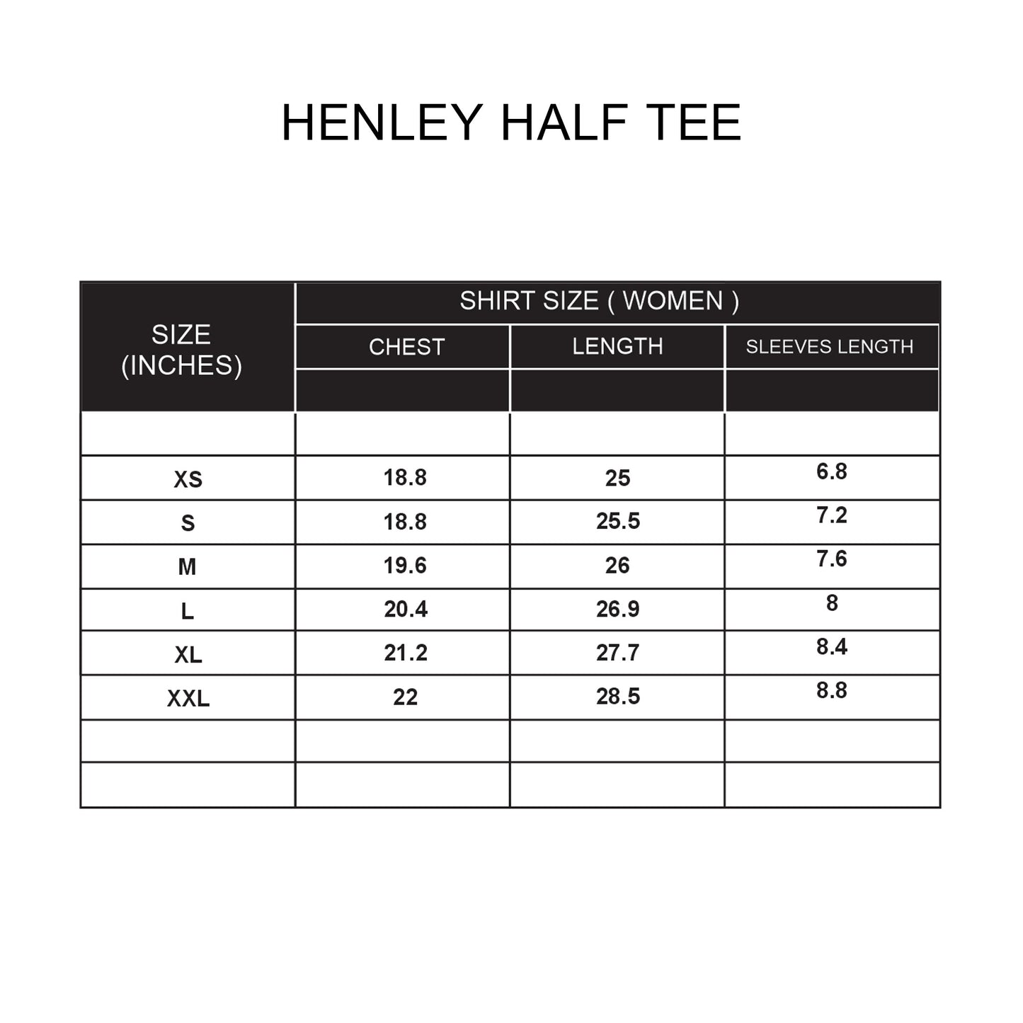 Custom Women Half Sleeves Henley - Solid Color Personalized Tee