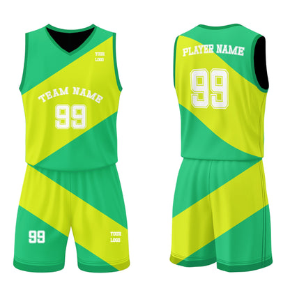 Custom Basketball Uniform - Two-Tone Panel - Personalized Kit
