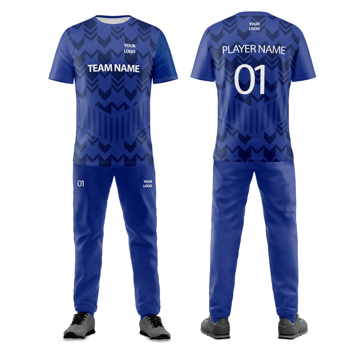 Custom Cricket Uniform - Abstract Graphic Design - Personalized Teamwear