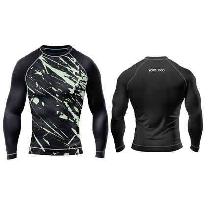 Custom Rash Guard - Multi-Pattern Abstract - Personalized Gear