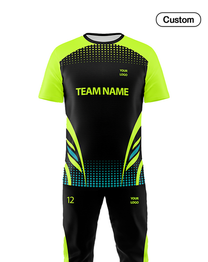 Custom Cricket Uniform - Abstract Raglan - Personalized Teamwear