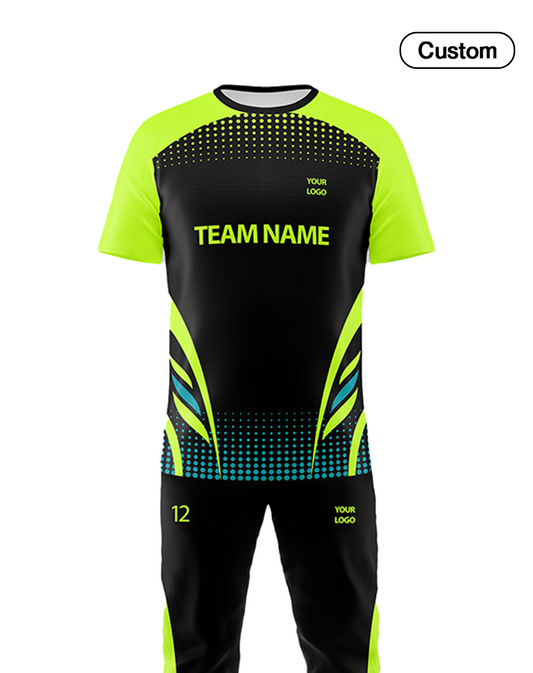 Custom Cricket Uniform - Abstract Raglan - Personalized Teamwear