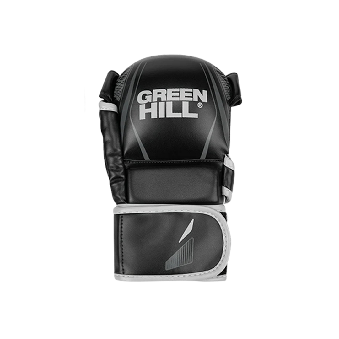 MMA Gloves Gray - HYBRID - IMMAF Approved Faux Leather Fight Gloves