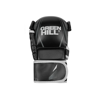 MMA Gloves Gray - HYBRID - IMMAF Approved Faux Leather Fight Gloves
