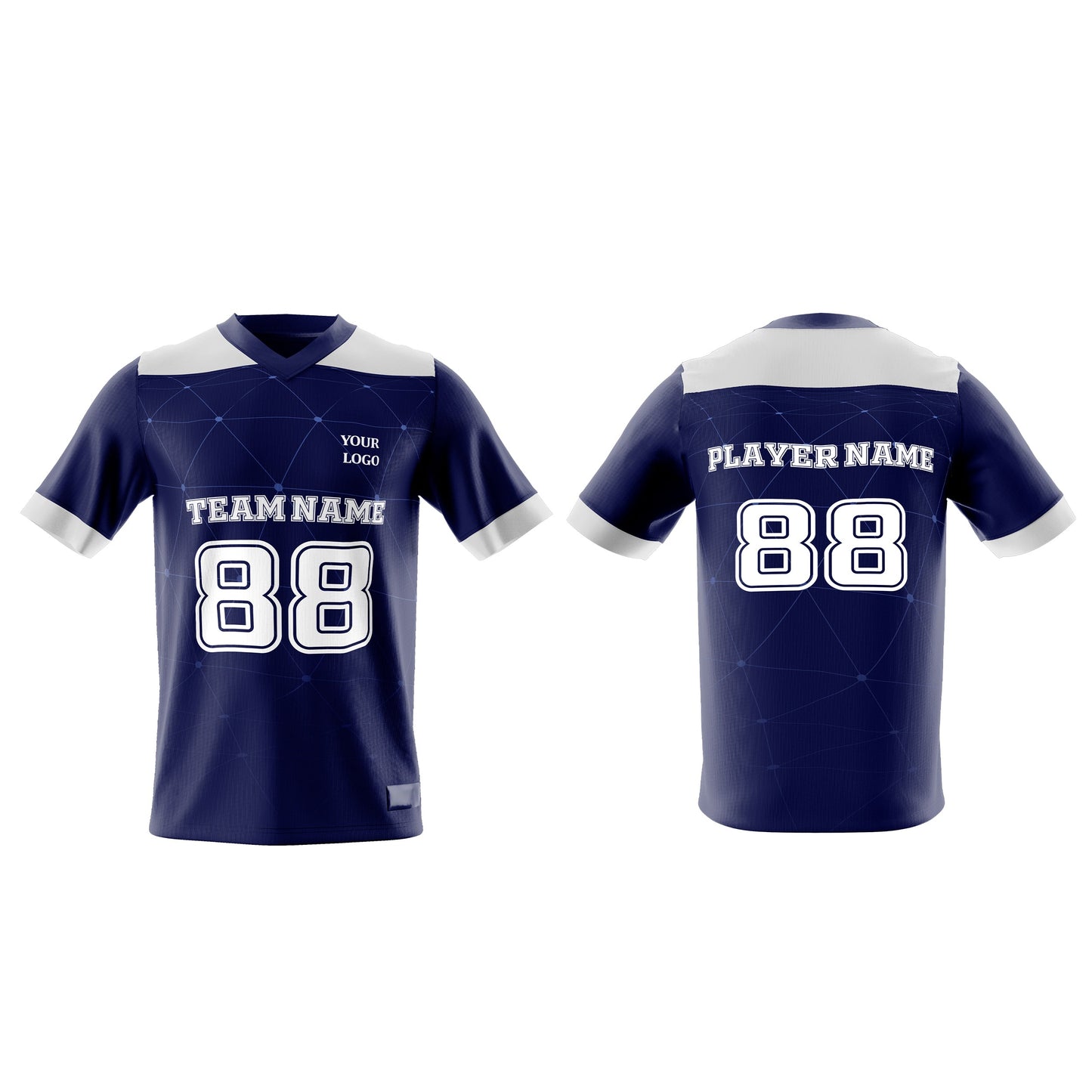 Custom American Football Jersey - Geo Design - Personalized Jersey