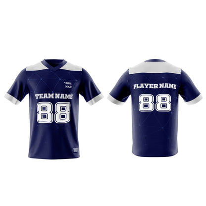 Custom American Football Jersey - Geo Design - Personalized Jersey
