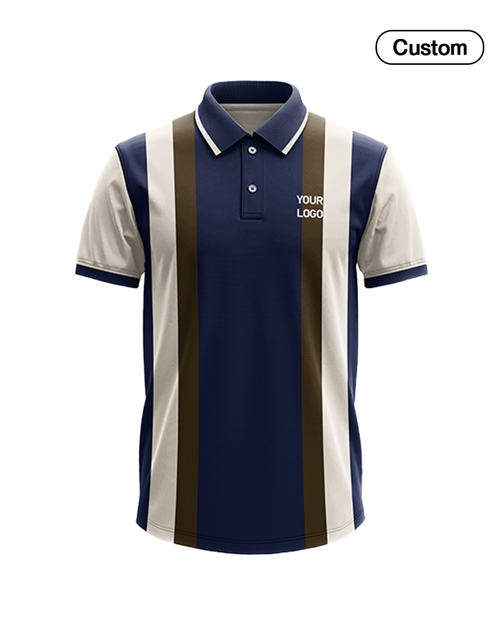 Custom Polo T-Shirt – Cut & Sew Panel Design – Personalized T-Shirt