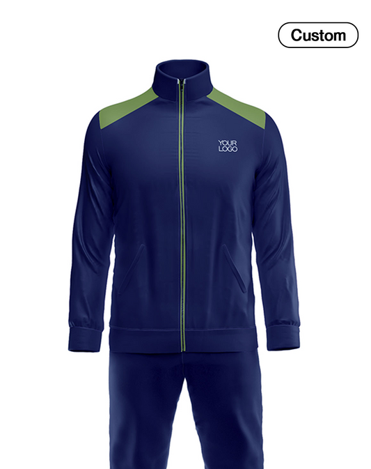 Custom Tracksuit – Contrast Panel Design – Personalized Fitness Set