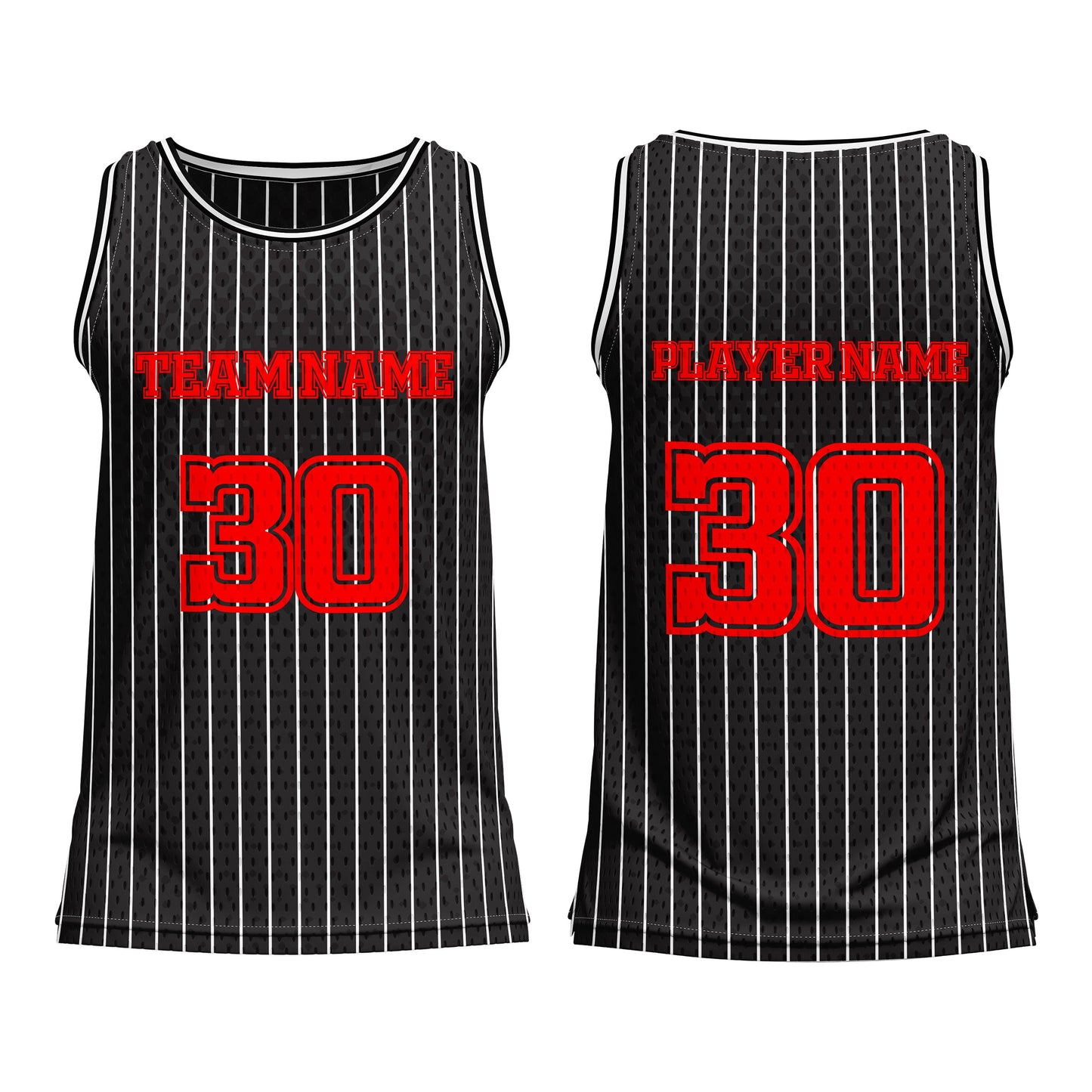 Custom Basketball Tank Top - Pinstripe - Personalized Gear