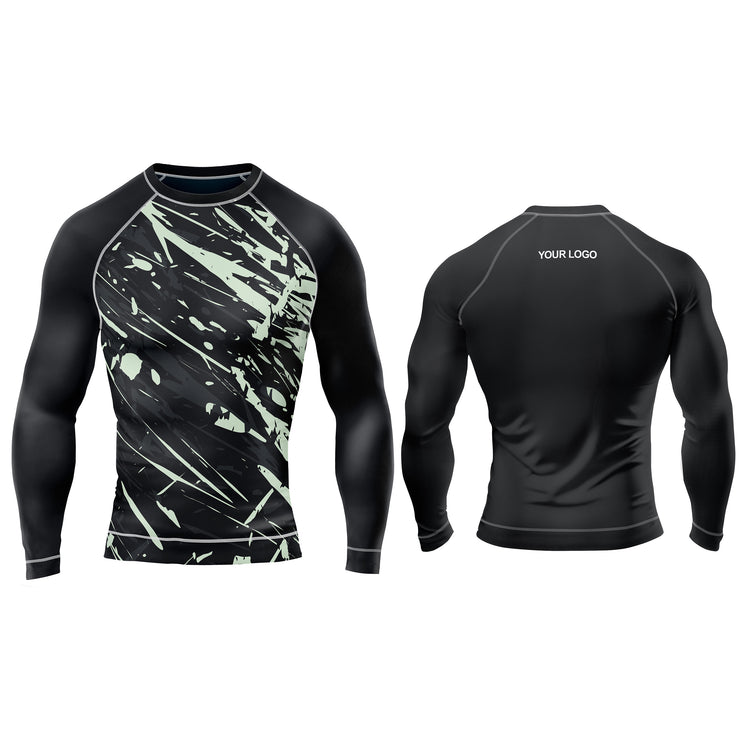Rash Guard T-Shirts - Athletics Custom Logo & Team Colors
