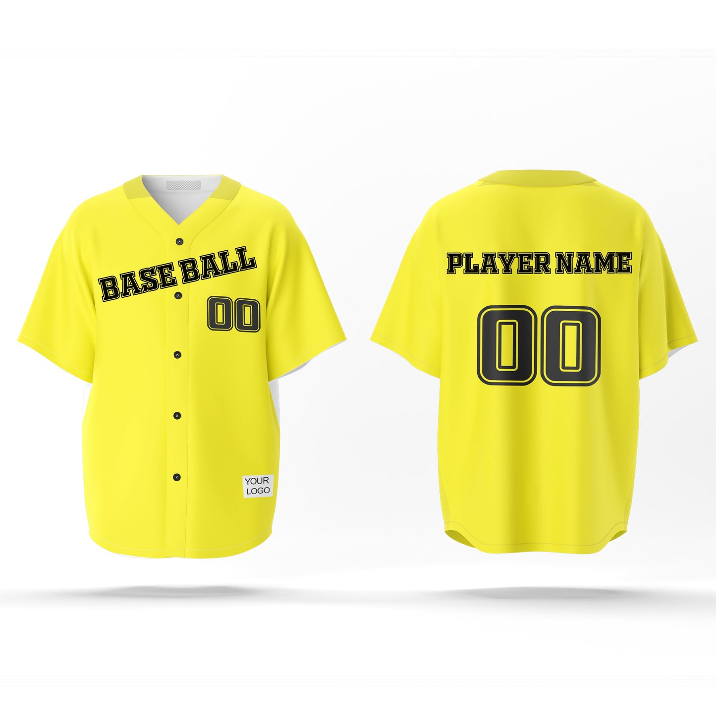 Custom Baseball Jersey - Solid Color Design - Personalized Gear