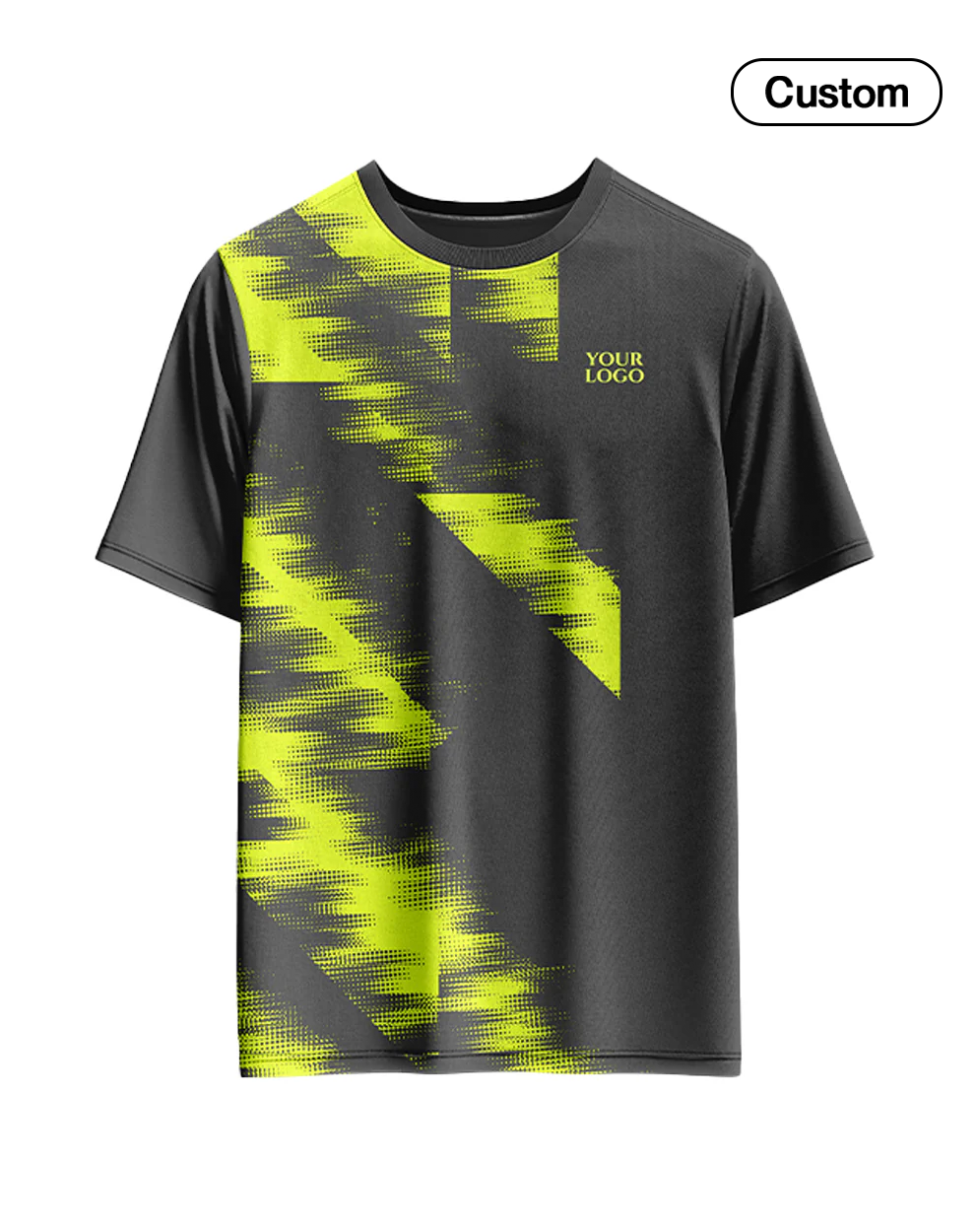 Custom Soccer T-Shirt – Two-Color Abstract - Personalized Tee