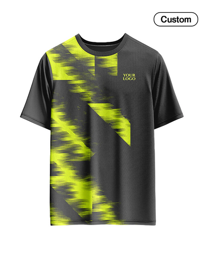 Custom Soccer T-Shirt – Two-Color Abstract - Personalized Tee