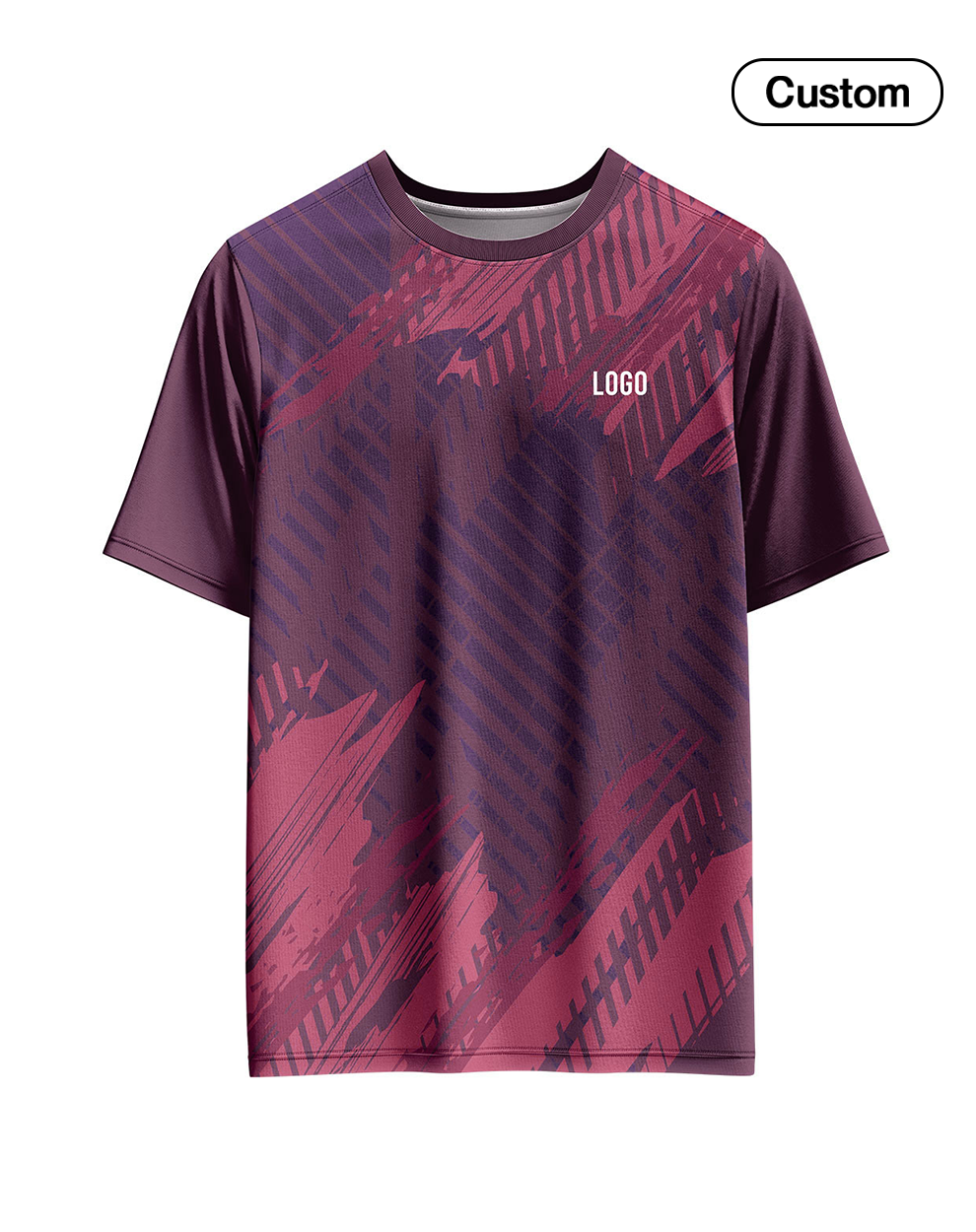 Custom Soccer T-Shirt Gradient Tyre Pattern - Personalized Top
