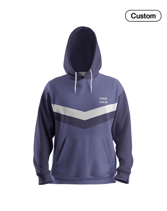 Custom Hoodie - Panel Stripe Design - Personalized Apparel