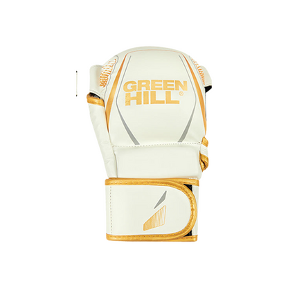 MMA Gloves - HYBRID GOLDEN - IMMAF Approved Faux Leather Fight Gloves