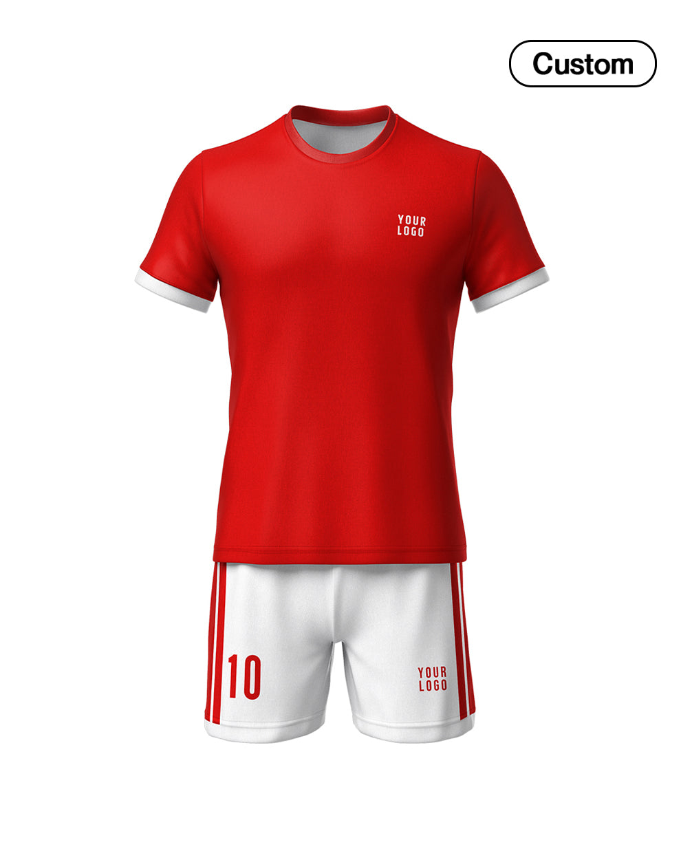 Custom Soccer Uniform – Solid Design – Personalized Kit