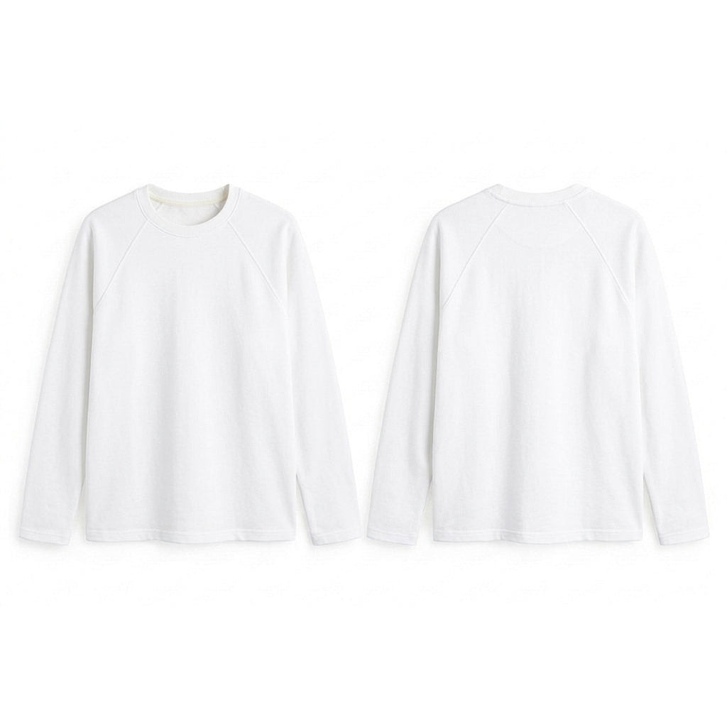Custom Men Raglan Full Sleeves - Solid Color Personalized Top