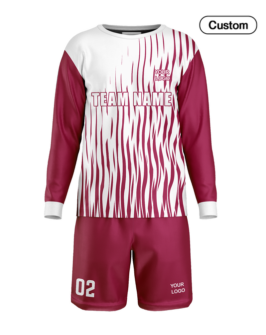 Custom Soccer Goalkeeper Uniform - Wave Design - Personalized