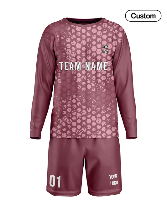 Custom Soccer Goalkeeper Uniform - Honeycomb - Personalized