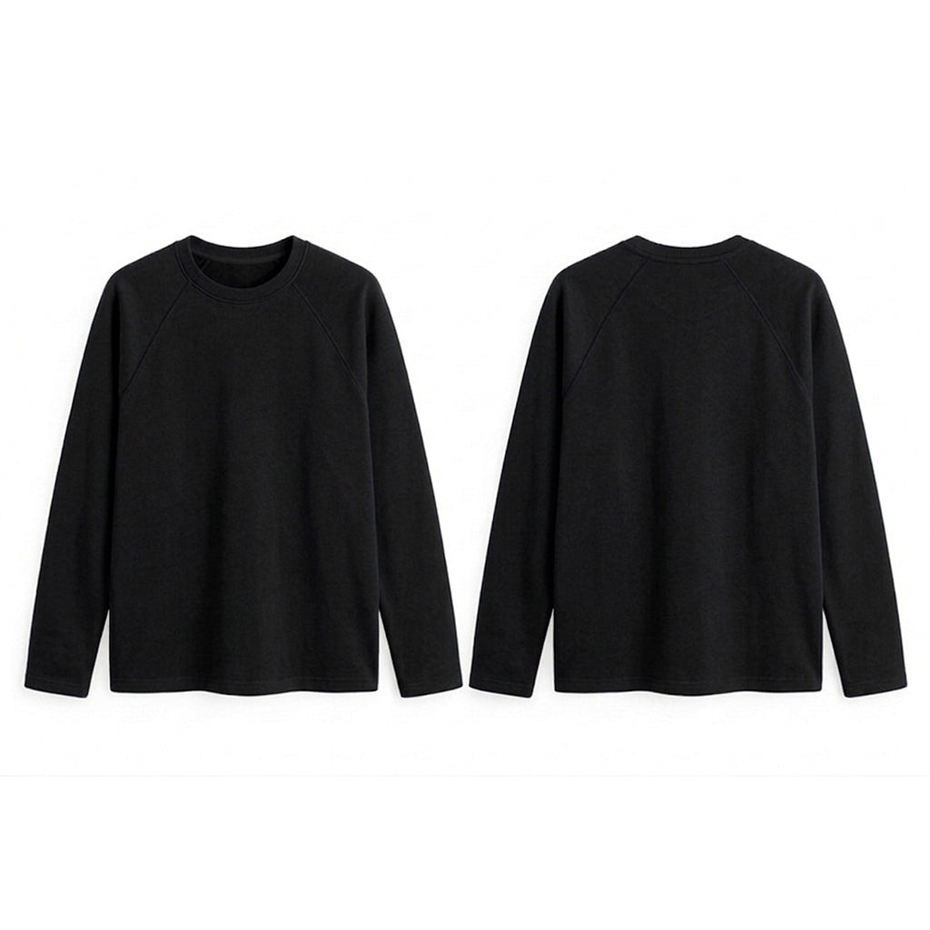 Custom Women Raglan Full Sleeves - Solid Color Personalized Tee