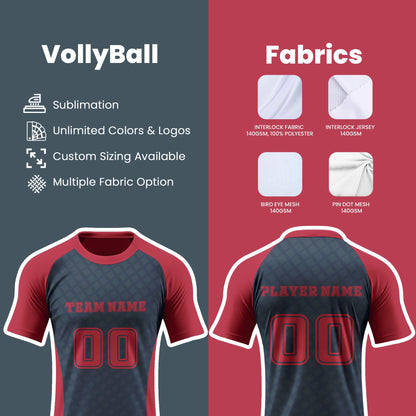 Custom Volleyball Uniform – Hex Web Design – Personalized Teamwear