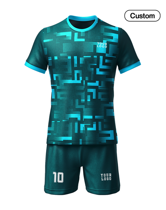 Custom Soccer Uniform – Maize Design – Personalized Kit