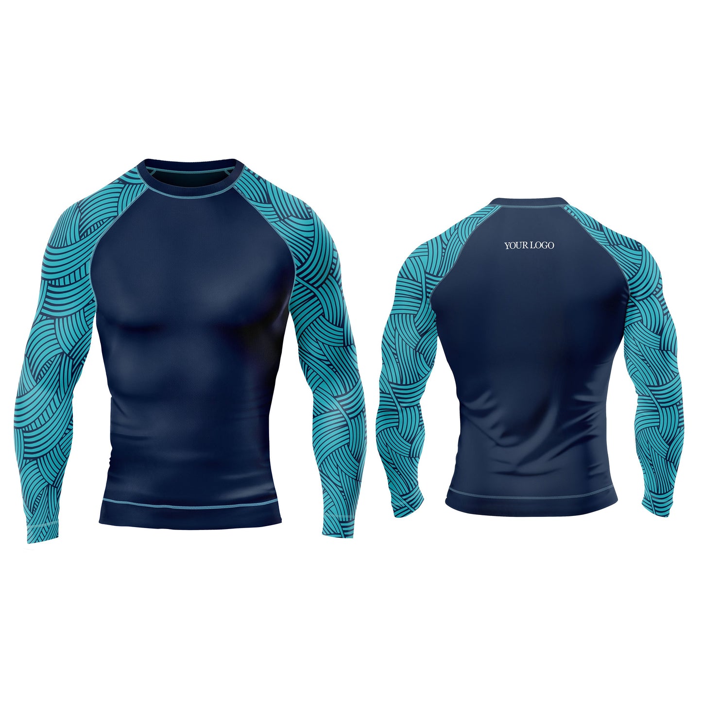 Custom Rash Guard - Multi-Pattern Abstract - Personalized Gear