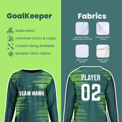 Custom Soccer Goalkeeper Uniform – Pattern – Personalized