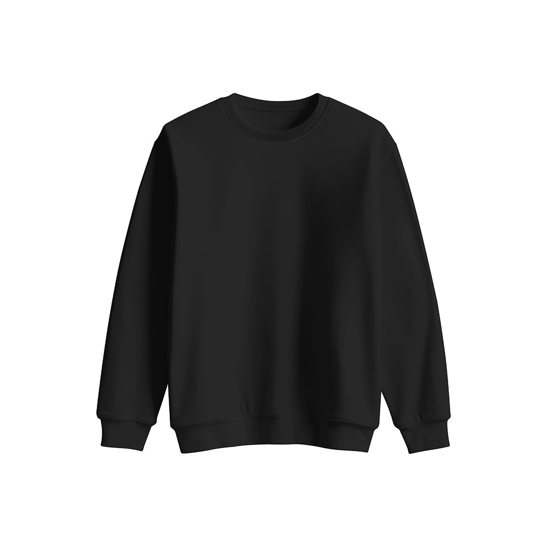 Custom Women Sweatshirt - Solid Color Personalized Crewneck