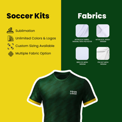 Custom Soccer Uniform – Abstract Design – Personalized Team Kit