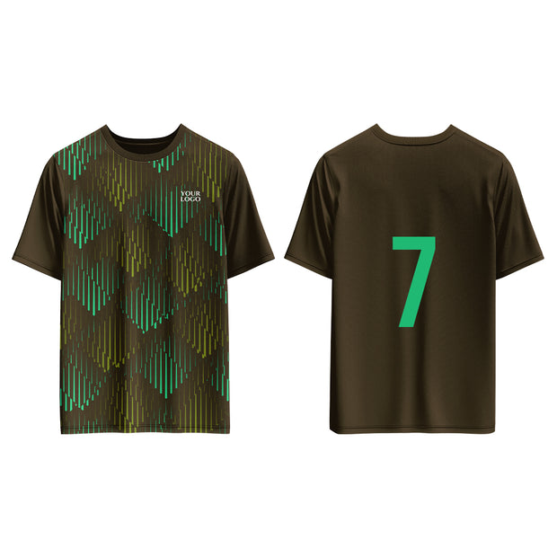 Soccer Training T-Shirts – Geometric Custom Logos & Team Colors