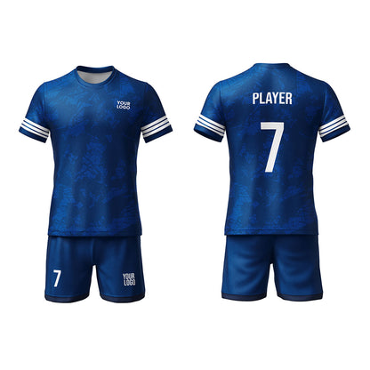 Custom Soccer Uniform - Abstract White Trim - Personalized Kit