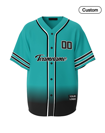 Custom Baseball Jersey - Gradient Design - Personalized Jersey