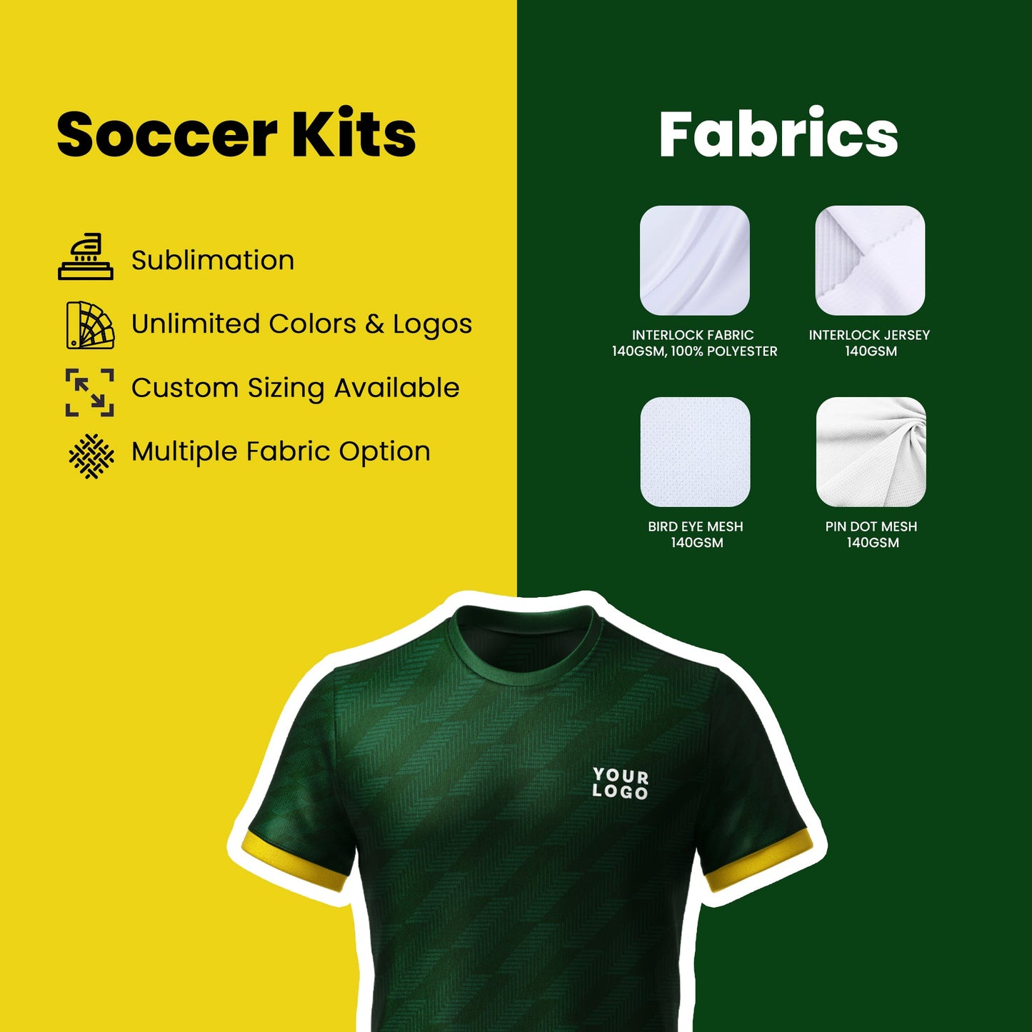Custom Soccer Uniform – Two-Toned Design – Personalized Uniform