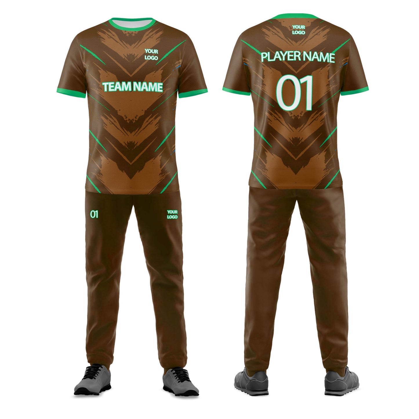 Custom Cricket Uniform - Abstract Accent - Personalized Cricket Kit