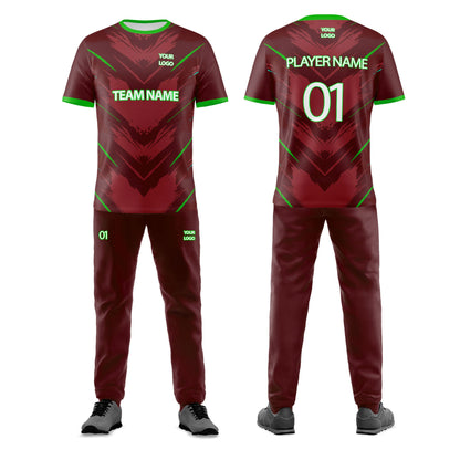 Custom Cricket Uniform - Abstract Accent - Personalized Cricket Kit