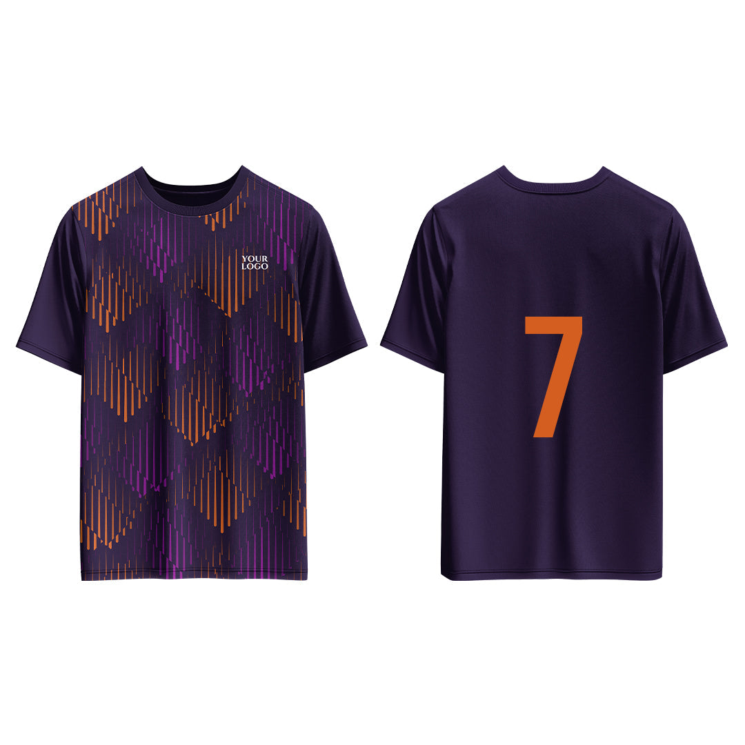 Custom Soccer T-Shirt – Geometric Design – Personalized Gear
