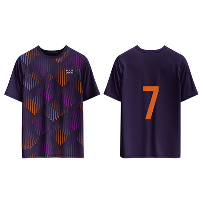 Custom Soccer T-Shirt – Geometric Design – Personalized Gear