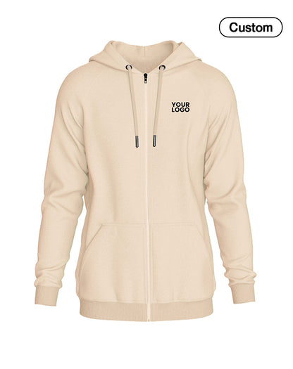 Custom Zipper Hoodie - Solid Color - Personalized Hoodie