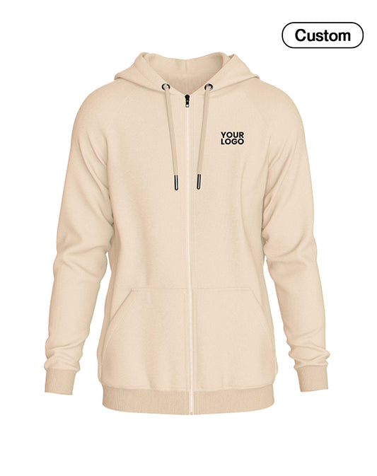 Custom Zipper Hoodie - Solid Color - Personalized Hoodie