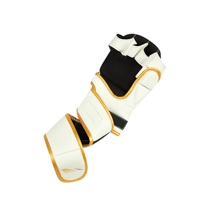 MMA Gloves - HYBRID GOLDEN - IMMAF Approved Faux Leather Fight Gloves