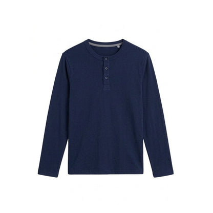 Custom Women Henley Full Sleeves Henley - Solid Color Personalized Tee