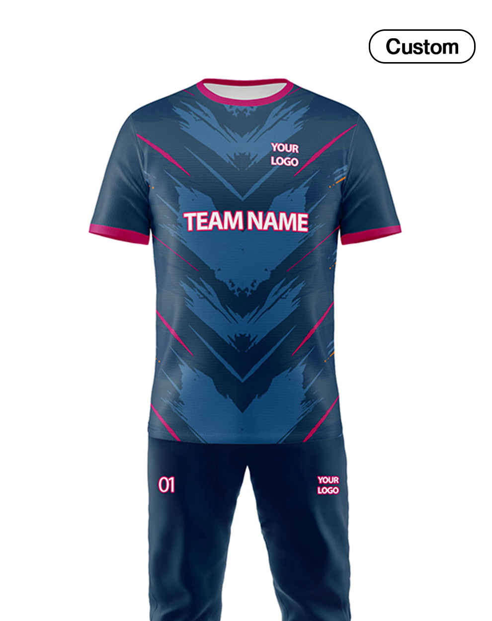 Custom Cricket Uniform - Abstract Accent - Personalized Cricket Kit