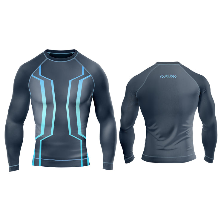 Rash Guard T-Shirts - Athletics Custom Logo & Team Colors