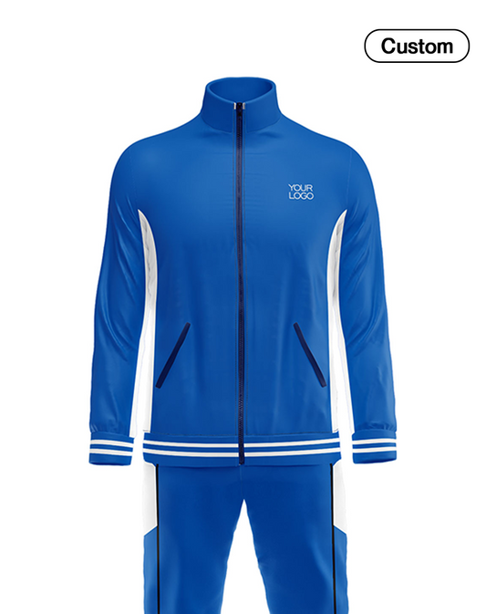 Custom Tracksuit – White Accent Design – Personalized Tracksuit